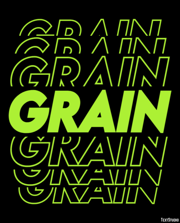 Grain Эффект текста