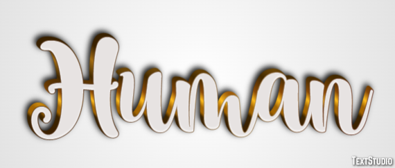 Human Efecto de Texto