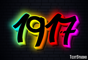 1917 Text effect