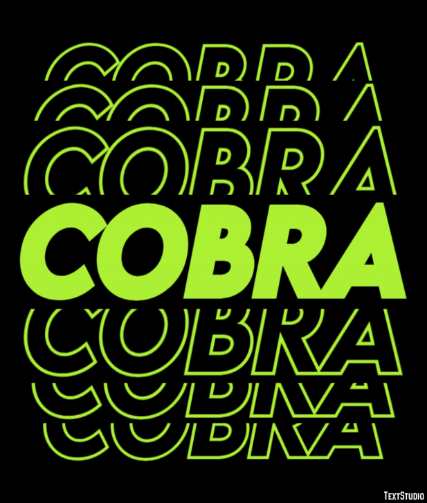 Cobra Metin efekti