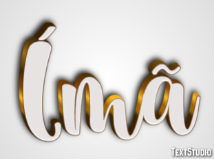 Ímã Efeito de texto