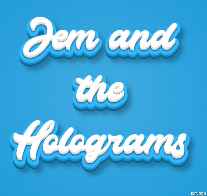 Jem and the Holograms Effetto testo