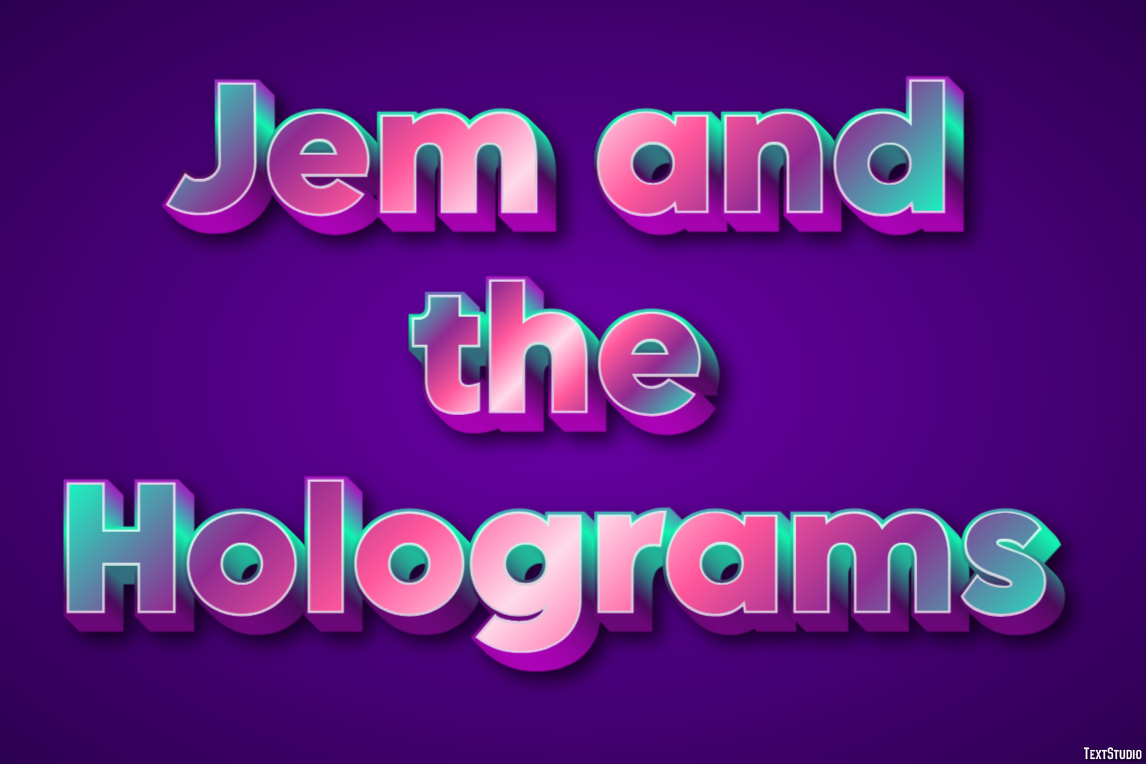 Jem and the Holograms Effetto testo