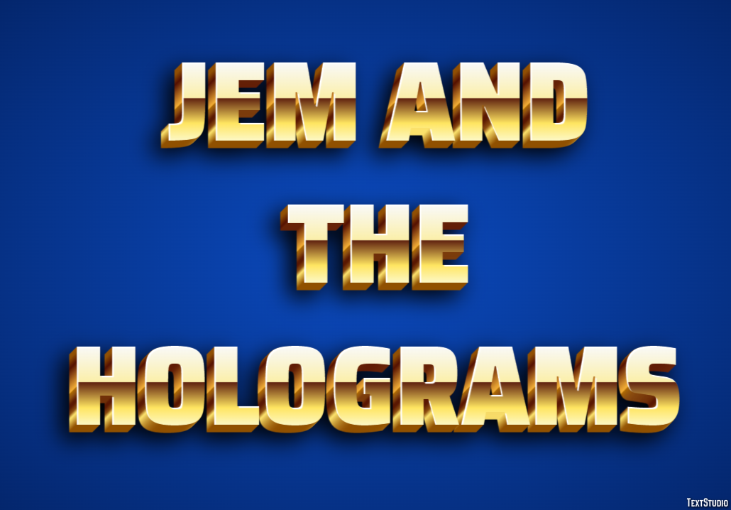 Jem and the Holograms Effetto testo
