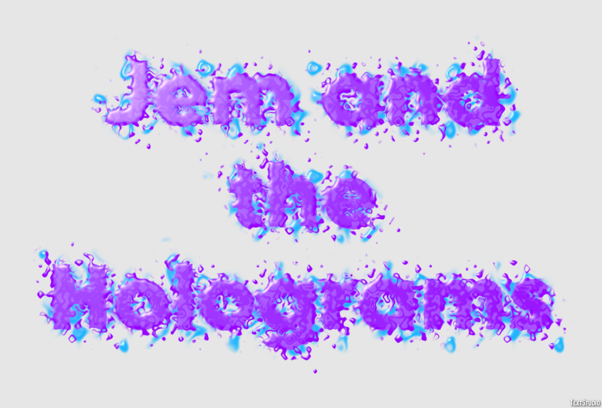 Jem and the Holograms Effetto testo