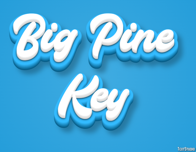 Big Pine Key Efekt tekstowy