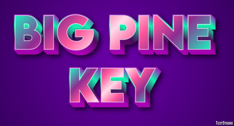 Big Pine Key Efekt tekstowy