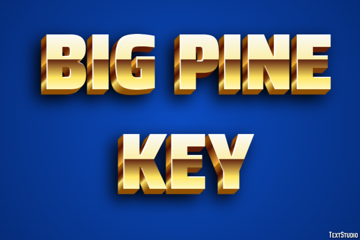 Big Pine Key Efekt tekstowy