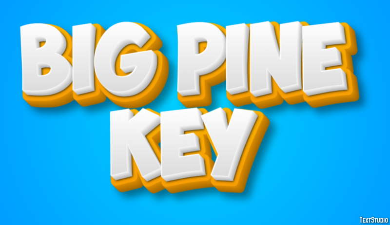 Big Pine Key Efekt tekstowy