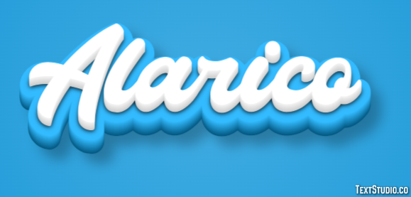 Alarico Effetto testo