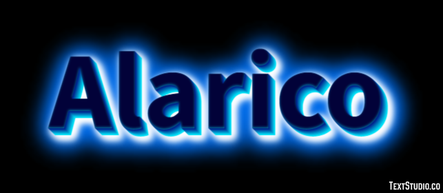 Alarico Effetto testo
