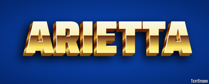 Arietta Text effect