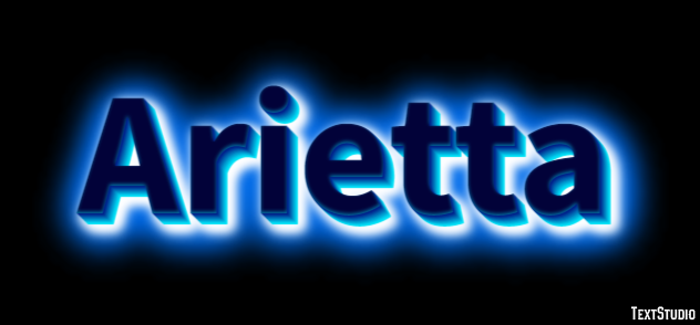 Arietta Text Effect