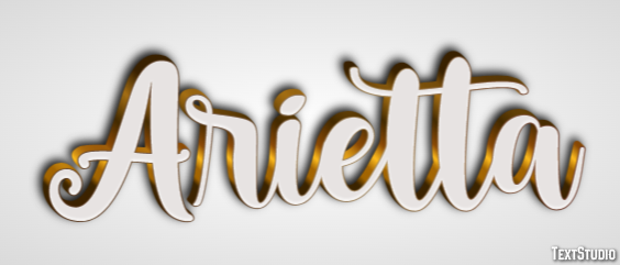 Arietta Text effect