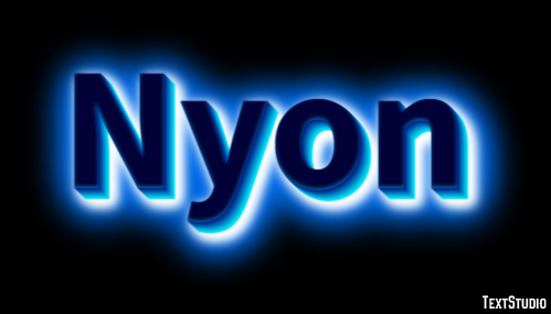 Nyon Efekt tekstowy
