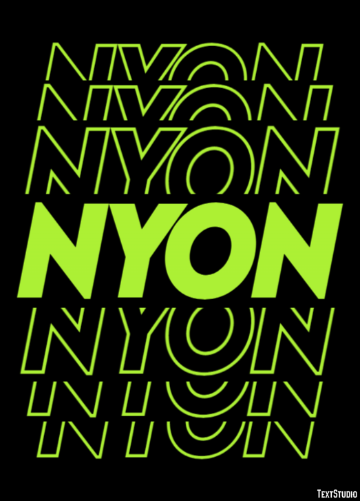 Nyon Efekt tekstowy