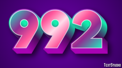 992 Text Effect