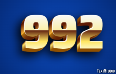 992 Text Effect