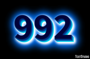 992 テキスト効果