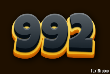 992 Text Effect