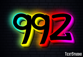992 Efecto de Texto