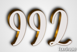 992 Text Effect