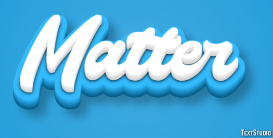 Matter Text Effect