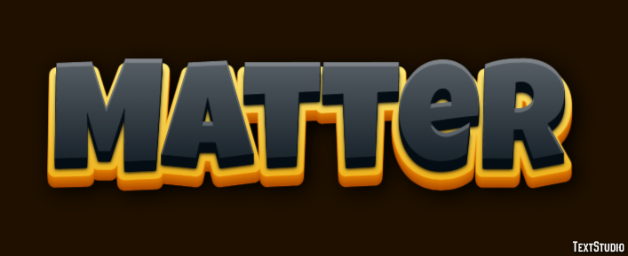 Matter Text Effect