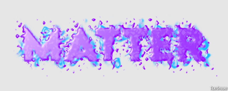 Matter Text Effect