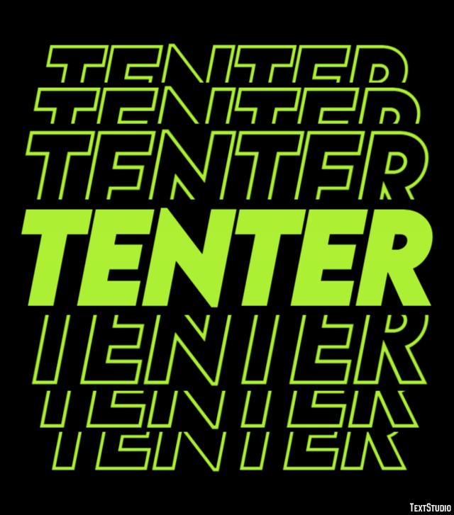 Tenter Texteffekt