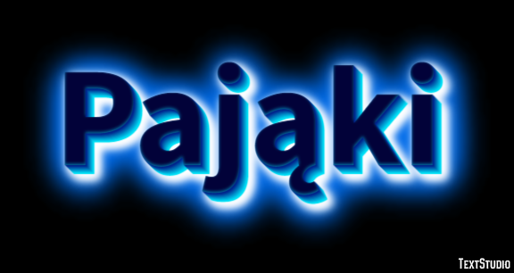 Pająki Texteffekt