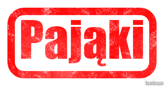 Pająki Texteffekt