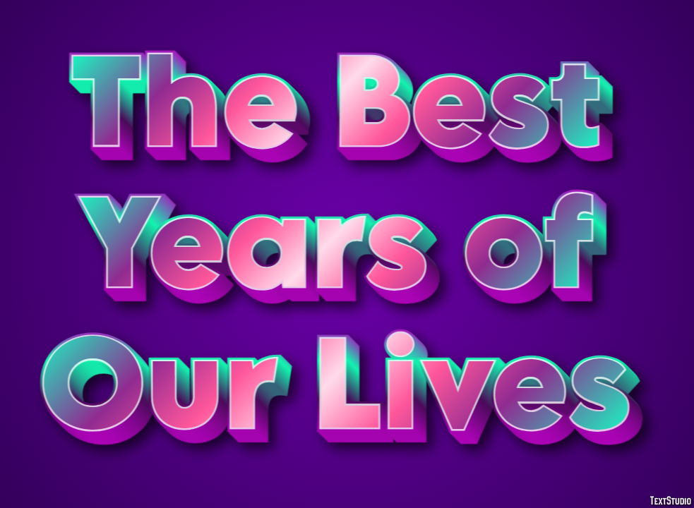 The Best Years of Our Lives Efekt tekstowy
