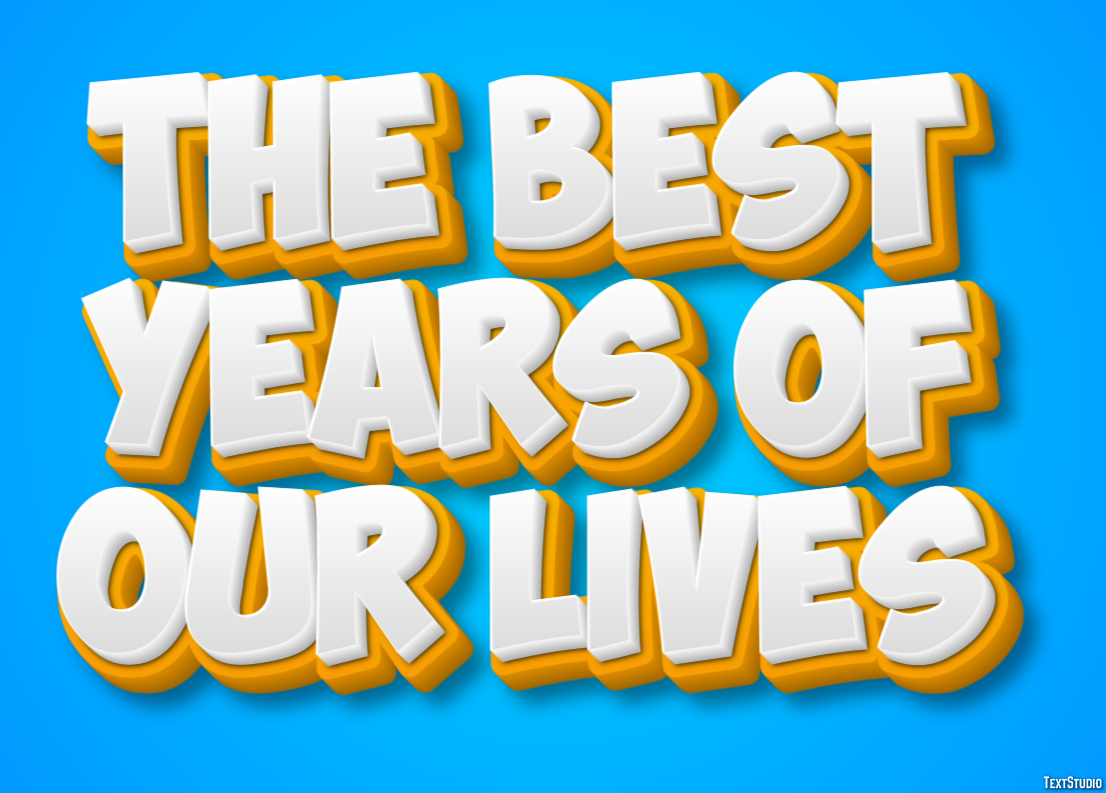 The Best Years of Our Lives Efekt tekstowy