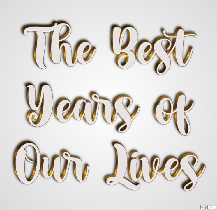 The Best Years of Our Lives Efekt tekstowy