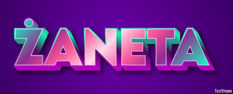 Żaneta Эффект текста