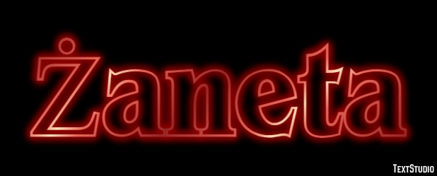 Żaneta Efecto de Texto