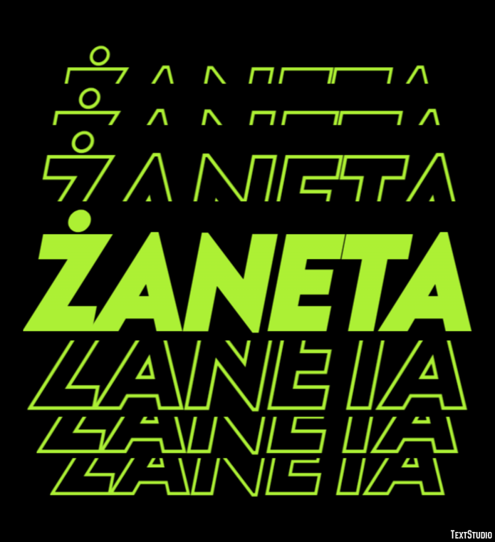 Żaneta Эффект текста
