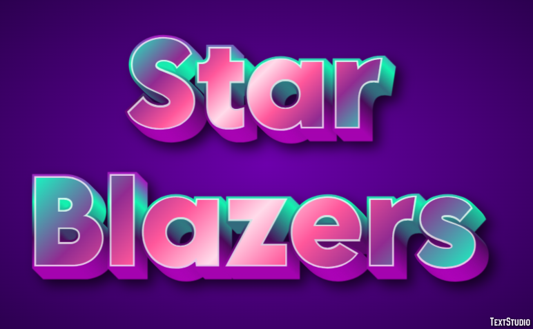 Star Blazers Tekst Effect