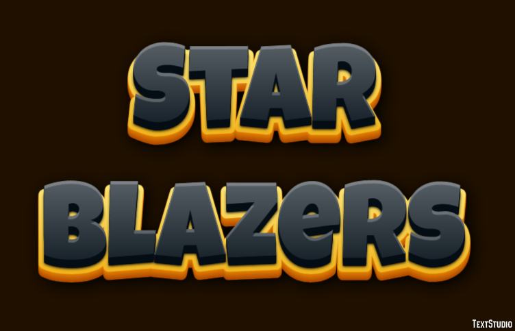Star Blazers Text Effect