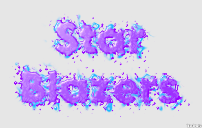 Star Blazers Text Effect
