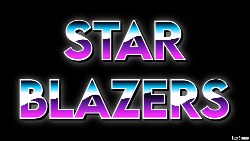 Star Blazers Text Effect