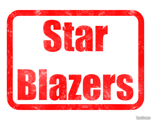 Star Blazers Text Effect