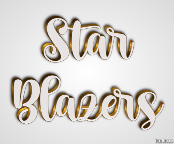Star Blazers Text Effect