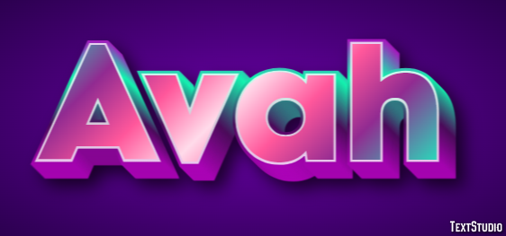 Avah Text Effect