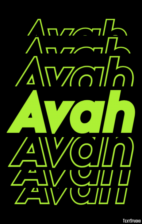 Avah Texteffekt
