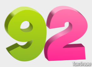 92 Tekst Effect