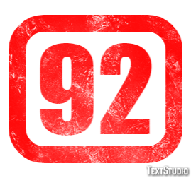 92 Tekst Effect