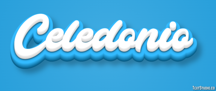 Celedonio Efecto de Texto