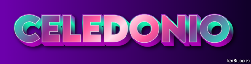 Celedonio Efecto de Texto